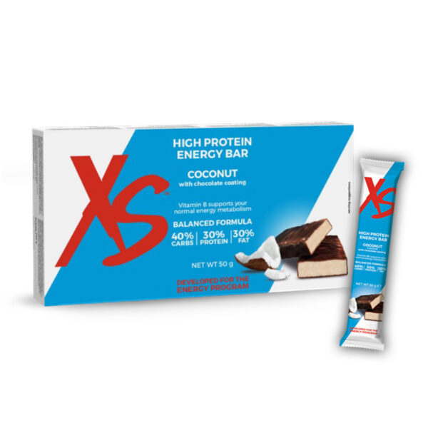 High Protein Energy Bar XS – Kookospähklimaitseline šokolaadikattega